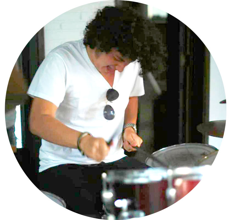 Carlos Juan Pablo Gámez Aldana - profesor de batería en Academia DoReMi