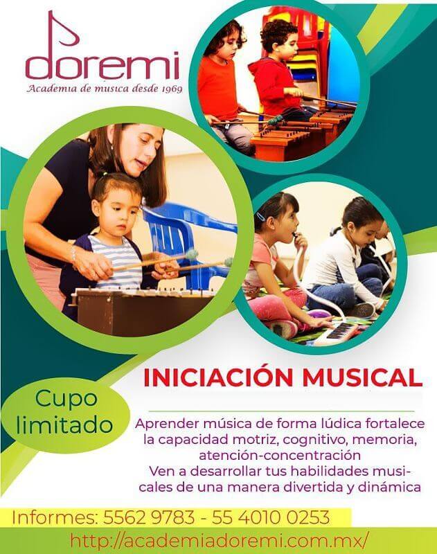 Clases de iniciación musical en Academia DoReMi