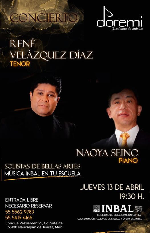 Concierto tenor y piano abril 2023