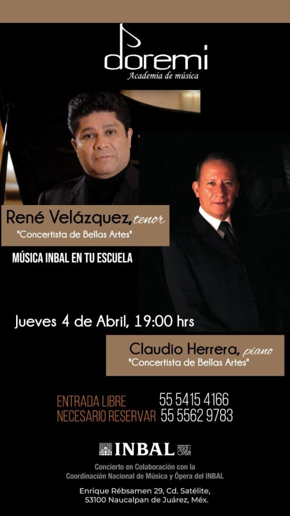 René Velázquez y Claudia Herrera en concierto